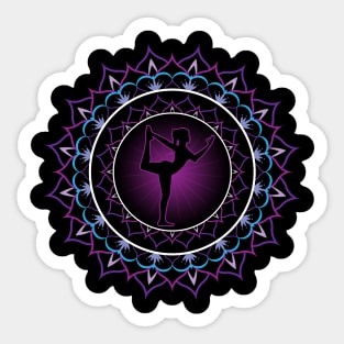 yoga lotus mandala Sticker